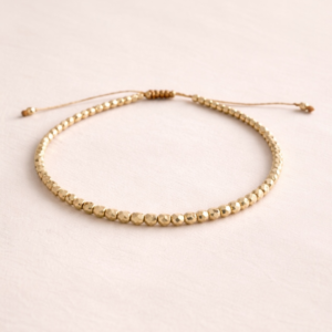 Czech Gold Facet Bracelet – 24K Plated