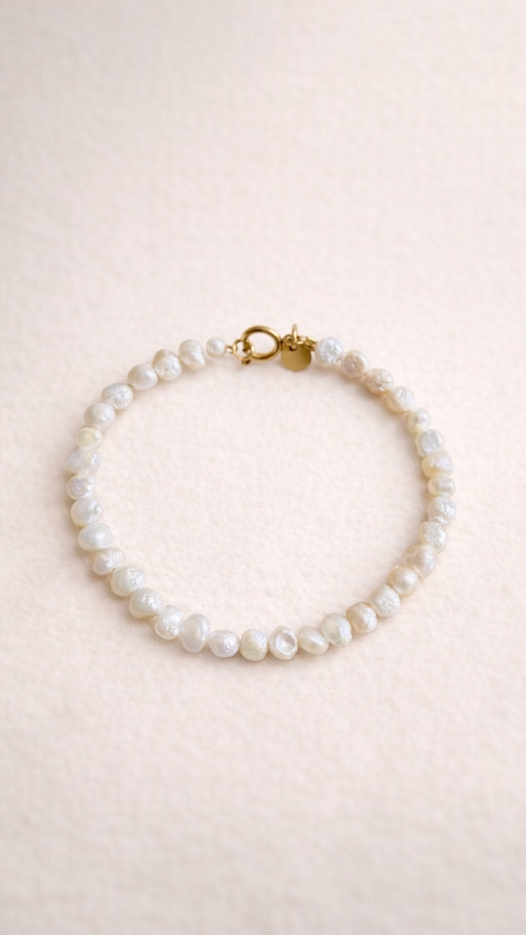 Baroque Pearl armband – Soft Glow